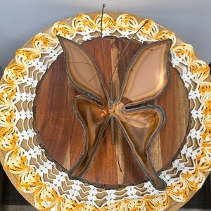 Brown and Gold Butterfly Wall Decor